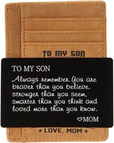 img 4 attached to 👨 FAYERXL Men's Minimalist Wallets - Daughter Wallets | Premium Men's Accessories and Organizers for Cards, Cash & Money