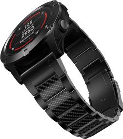 img 4 attached to Браслет из титана BaiHui: идеальная замена ремешка для умных часов Garmin Fenix 5X/6X