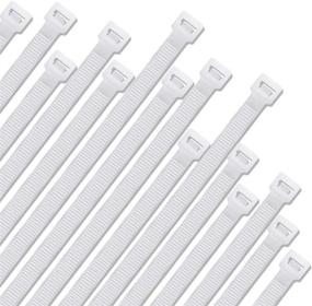 img 4 attached to 🔗 Halsouy Cable Zip Ties: 30 Pack of White Nylon Self-locking Wire Ties (24 Inch) - Efficient Cable Management Solution