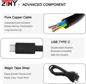 img 1 attached to ☀️ ZTHY Dell 45W USB-C Type C AC Adapter Charger Power Supply for Dell XPS 12 XPS 13 9360 9365 9370 9333 9380 7390 9310 2-in-1 Inspiron 14 7437 Latitude 7275 7370 5175 5285 5290-2in1 Laptop LA45NM150" - Revised: "ZTHY Dell 45W USB-C Type C AC Adapter Charger Power Supply for Dell XPS 12, XPS 13, Inspiron 14, Latitude 7275, 7370, 2-in-1 Laptop and more