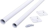 heavy duty adjustable white rod - closet pro cd-0024-18/30wt - 18 by 30-inch size логотип