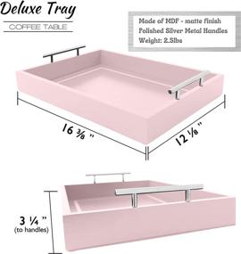 img 1 attached to 🍶 Exquisite Tray Coffee Table: Enhancing Elegance & Functionality