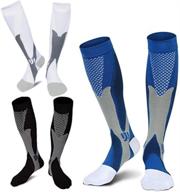 🧦 zfist 3pair medical sport compression socks for men, 20-30mmhg support socks for running, nurses, edema, diabetic, varicose veins logo