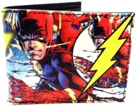 comics sublimated graphic leather bifold logo