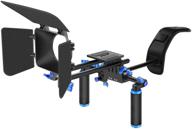 📷 neewer camera shoulder rig: complete dslr & camcorder film making kit with shoulder mount, 15mm rod, handgrip, matte box - compatible with canon/nikon/sony/pentax/fujifilm/panasonic logo