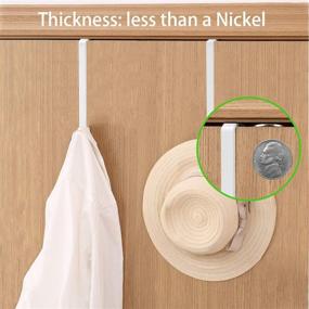 img 1 attached to 🪛 Single White Fitting Sized Hooks: The Perfect Storage Solution