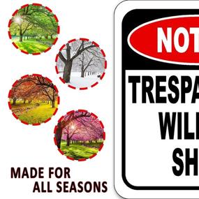 img 2 attached to Notice Trespassers Aluminum Composite Outdoor