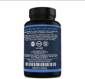 img 2 attached to 💤 Keto Sleep Enhancer - 5-HTP, MCT, Zinc &amp; Magnesium. Ketogenic Recovery and Better Sleep Formula by Keto AF, 120 Capsules (30 Servings)