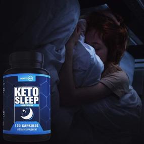 img 1 attached to 💤 Keto Sleep Enhancer - 5-HTP, MCT, Zinc &amp; Magnesium. Ketogenic Recovery and Better Sleep Formula by Keto AF, 120 Capsules (30 Servings)