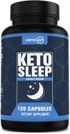 💤 keto sleep enhancer - 5-htp, mct, zinc &amp; magnesium. ketogenic recovery and better sleep formula by keto af, 120 capsules (30 servings) logo