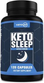 img 4 attached to 💤 Keto Sleep Enhancer - 5-HTP, MCT, Zinc &amp; Magnesium. Ketogenic Recovery and Better Sleep Formula by Keto AF, 120 Capsules (30 Servings)