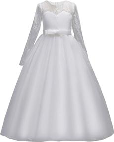 img 4 attached to 👗 DOCHEER Wedding Bridesmaid Dresses for Girls - Ideal Attire for Special Occasions