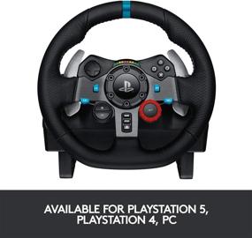 img 2 attached to 🎮 Logitech G Dual-Motor Feedback Driving Force G29 Racing Wheel + Pedals - Compatible with PlayStation 5, 4, 3 (Black)