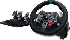 img 4 attached to 🎮 Logitech G Dual-Motor Feedback Driving Force G29 Racing Wheel + Pedals - Compatible with PlayStation 5, 4, 3 (Black)