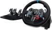 🎮 logitech g dual-motor feedback driving force g29 racing wheel + pedals - compatible with playstation 5, 4, 3 (black) logo