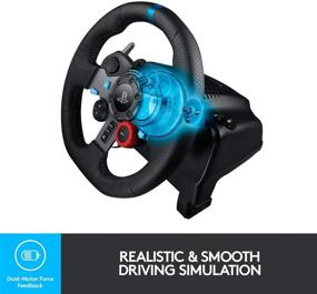 img 1 attached to 🎮 Logitech G Dual-Motor Feedback Driving Force G29 Racing Wheel + Pedals - Compatible with PlayStation 5, 4, 3 (Black)