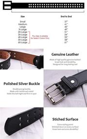 img 1 attached to 👗 EURO Womens Thick Wide Leather Belts: Luxurious Men's Accessories