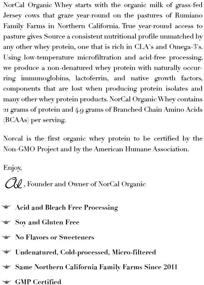 img 1 attached to Norcal Organic Grass Fed Whey Protein Powder: Naturally Derived and Unflavored