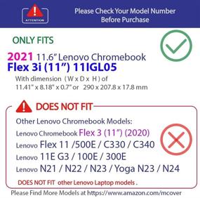 img 2 attached to MCover Compatible 11IGL05 Chromebook LEN Flex3I 11IGL05