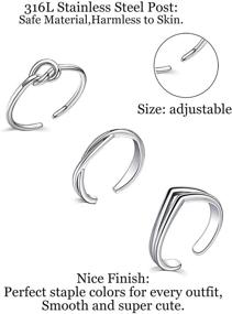 img 2 attached to Leiainely Rings Adjustable Women Girls Women's Jewelry