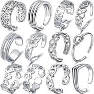 leiainely rings adjustable women girls women's jewelry logo