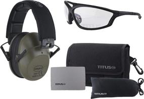 img 4 attached to TITUS Earmuff Glasses Combo Low Profile Occupational Health & Safety Products for Personal Protective Equipment