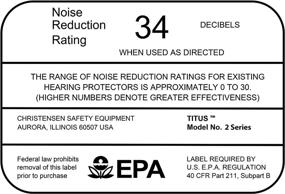 img 1 attached to TITUS Earmuff Glasses Combo Low Profile Occupational Health & Safety Products for Personal Protective Equipment