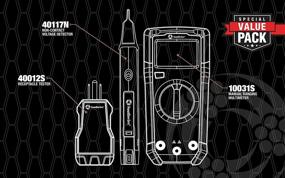 img 3 attached to Southwire 10037K Electrical Test Kit: Multimeter, 🔌 Voltage Detector, Outlet Tester, Test Leads & Batteries Included