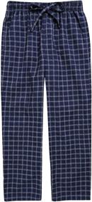 img 4 attached to Kids Boys Woven Plaid Check Long Shorts Drawstring Pants with Pocket - Soft & Lightweight 100% Cotton