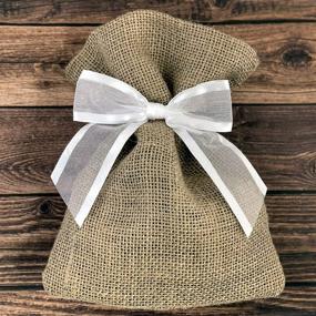 img 2 attached to 🎀 White Organza Bows – Set of 12, Pre-Tied Craft Ribbon Bow with Satin Edge for Christmas, Weddings, Gift Baskets, Birthdays, and More!