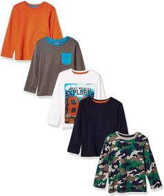 img 3 attached to 👕 Explorer Boys' Clothing Tops: Spotted Zebra Long Sleeve Tees & Shirts