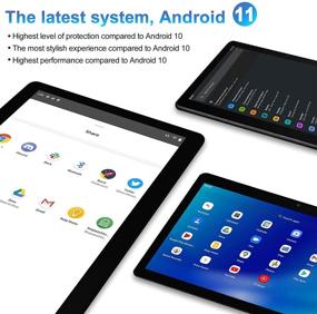 img 3 attached to 📱 YUMKEM 10.1 inch Wi-Fi Tablet, Android 11, 1.8GHz Processor, 3GB RAM, 32GB Storage, HD IPS Display (1280x800), 5000mAh Battery, Dual Camera, OTG/USB Type-C, Black