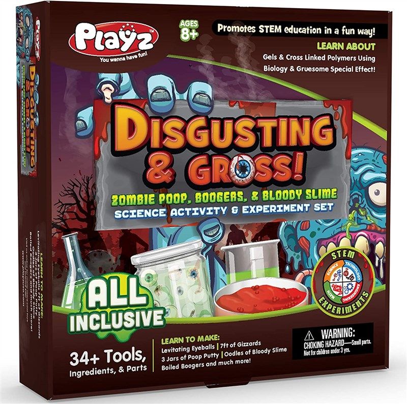 playz disgusting boogers activity experiment 로고
