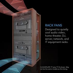 img 3 attached to 🌀 AC Infinity CLOUDPLATE T5, крепление в стойку для вентилятора 1U, задний выход воздушного потока для эффективного охлаждения AV, домашнего кинотеатра и сетевых стоек 19''.