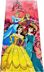 img 1 attached to 👑 KOMARKIDS Princess Towel Set with Cinderella, Rapunzel, and Aurora - 'Live The Dream'