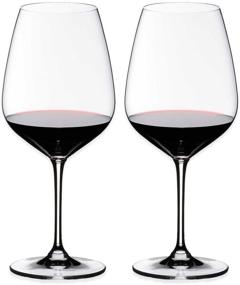 img 4 attached to 🍷 Riedel Heart to Heart Cabernet Sauvignon Glasses, Set of 2, 28-1/4-Oz, Clear