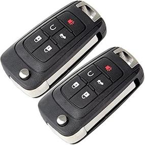 img 4 attached to 🔑 ECCPP Replacement Keyless Entry Remote Flip Key Fob for Chevy Jeep Dodge Chrysler Buick OHT01060512 (Pack of 2)