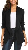👩 elesol womens draped asymmetric business suiting & blazers: elevate your professional wardrobe logo