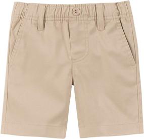 img 4 attached to 🩳 Nautica Little Uniform Pull Twill Boys' Shorts: Stylish & Comfortable Clothing