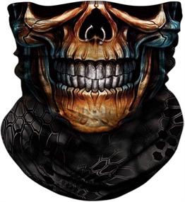 img 2 attached to Skull Bandanas Gaiter Headwear Headband Outdoor Recreation