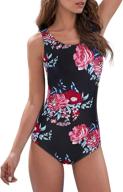 zando women's bathing suits: one piece swimsuits for athletic training, tummy control and slimming swimwear logo