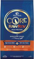 🦃 wholesome grain wellness core rawrev dry dog food: high protein turkey recipe with raw turkey bites, usa-made for all breeds logo