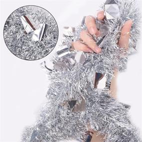 img 3 attached to 🎄 Roberly 6 Pack Christmas Tinsel Garland - 39 Feet of Festive Tree Decoration for Holiday Party Supplies