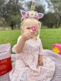 img 3 attached to 🦄 Unicorn Kids Eye Patches - Adhesive Eye Patches for All Ages: Latex-Free, Light Blocking Design, Hypoallergenic, and Biodegradable (50 per Bag)