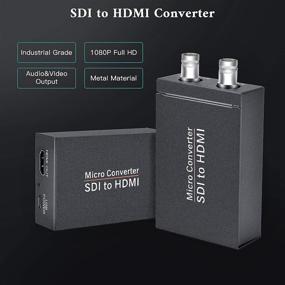 img 1 attached to 🔌 Преобразователь-адаптер SDI в HDMI с автоматическим обнаружением формата, поддержкой 3G-SDI / HD-SDI / SD-SDI, HDMI-выходом при 1080P@60Hz, SDI-петлевым выводом и блоком питания