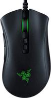 🖱️ enhanced performance gaming: renewed razer deathadder v2 ergonomic wired mouse with chroma rgb lighting and programmable features logo