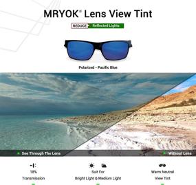 img 1 attached to 🕶️ Mryok Polarized Replacement Lenses for Batwolf Sunglasses: High-Quality Men's Eyewear Accessories