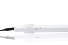 img 1 attached to 💇 InStyler Curation Hair Styling and Straightening Flat Iron: Tourmaline Ceramic Floating Plates, Four Heat Settings, Automatic Shut Off