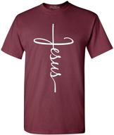 shop4ever jesus cross t shirt x large - trendy men's clothing for faithful fashionistas! logo