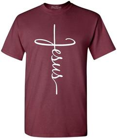 img 4 attached to Shop4Ever Jesus Cross T Shirt X Large - Trendy Men's Clothing for Faithful Fashionistas!